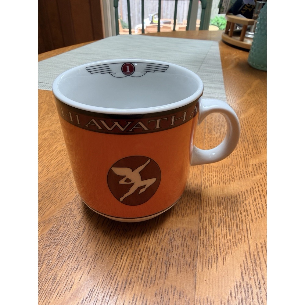 American Rails Hiawatha Railroad Mug Michael Leson Excellent